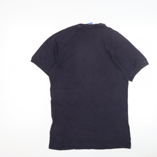 Adidas Men's Black S Logo T-Shirt, Short Sleeve