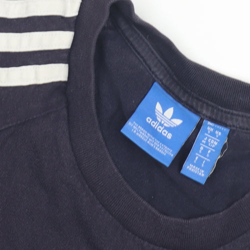 Adidas Men's Black S Logo T-Shirt, Short Sleeve