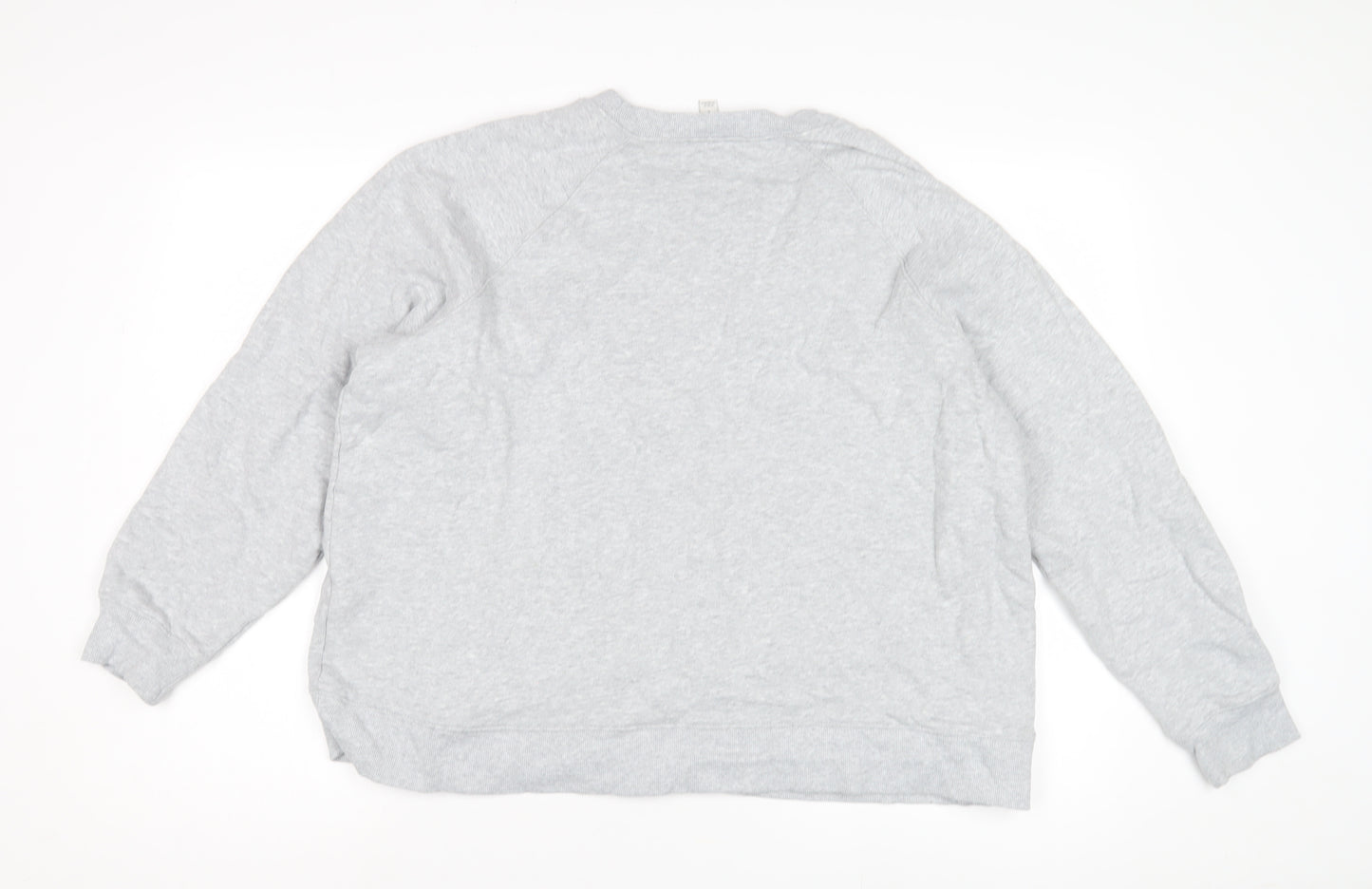 Marks and Spencer Unisex Grey Logo Sweatshirt L Pullover