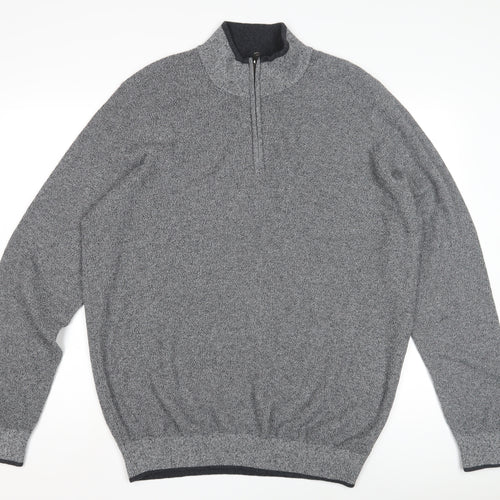 Kensington Eastside Men's Grey 2XL 1/4 Zip Sweatshirt