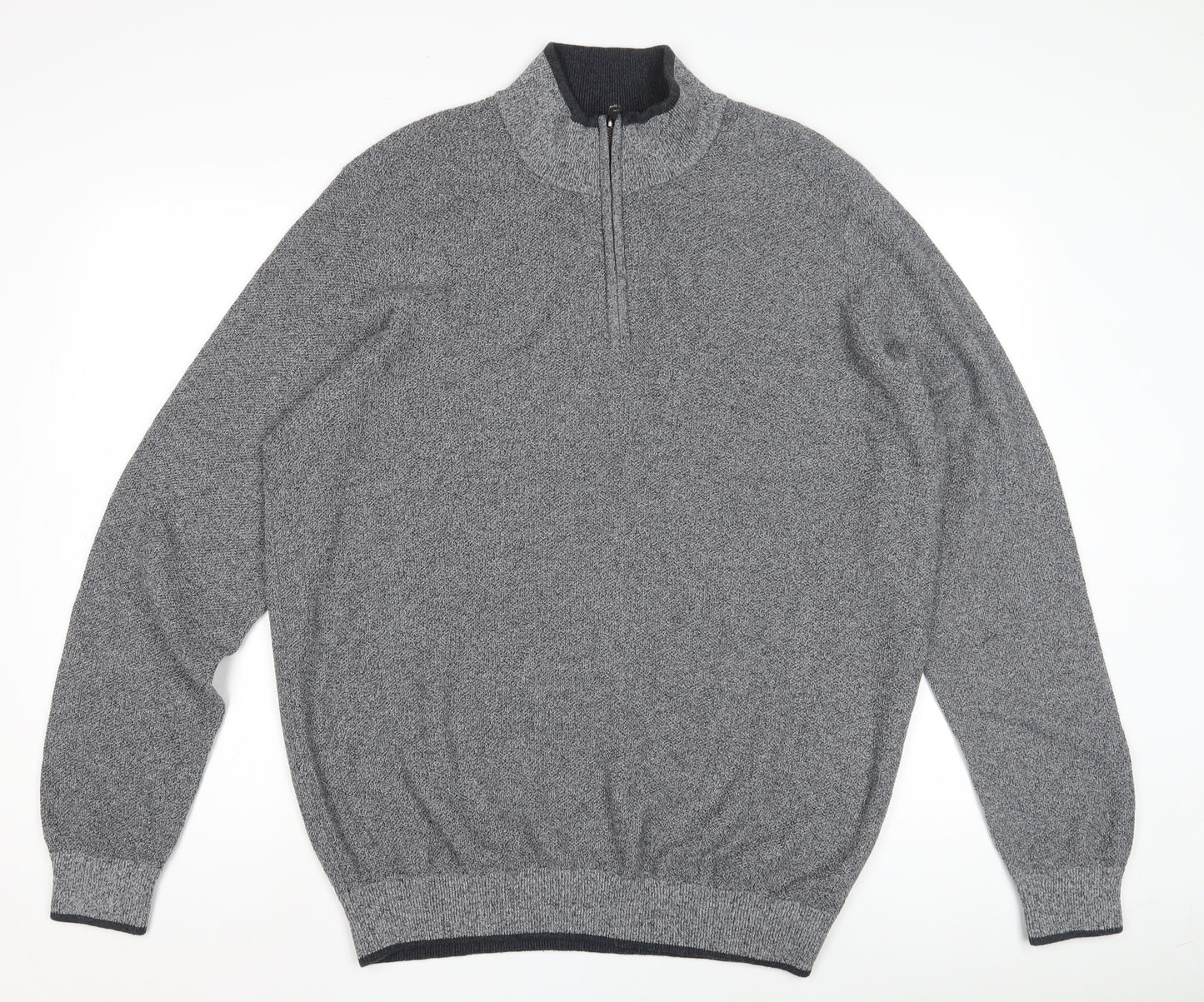 Kensington Eastside Men's Grey 2XL 1/4 Zip Sweatshirt