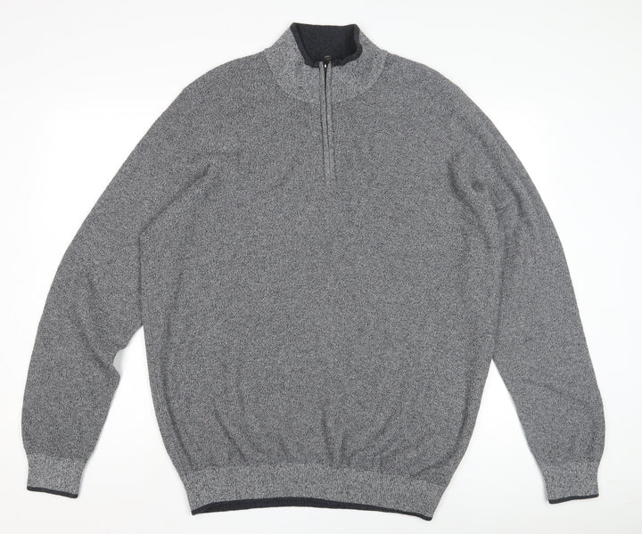 Kensington Eastside Men's Grey 2XL 1/4 Zip Sweatshirt