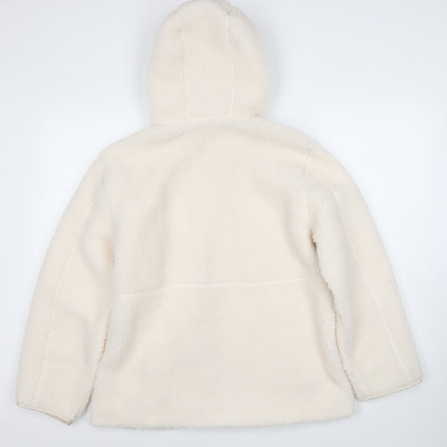 H&M Women’s Ivory Hooded Jacket XS Casual