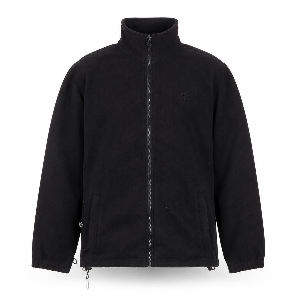 Front view of Mountain Essentials Men's Black XS Fleece Jacket