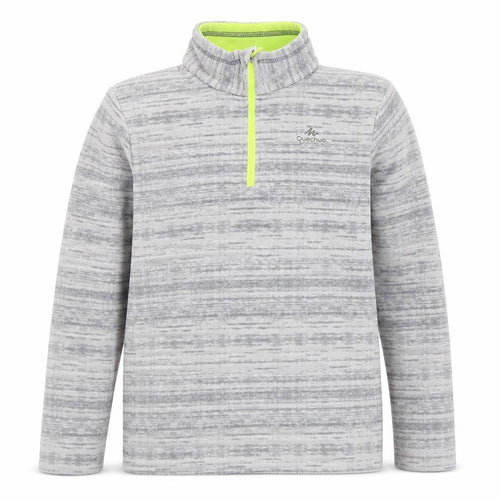 Quechua Boys Grey 12Y Full Zip Fleece Hoodie