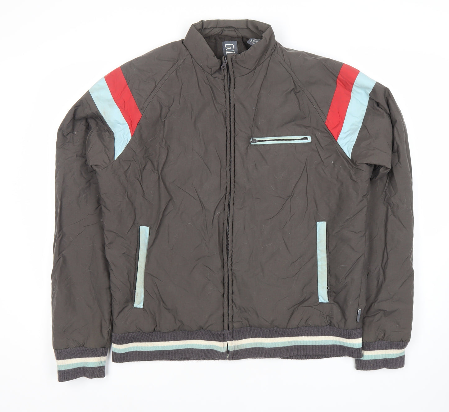 2YOU Men's Black Windbreaker Jacket, Size:
