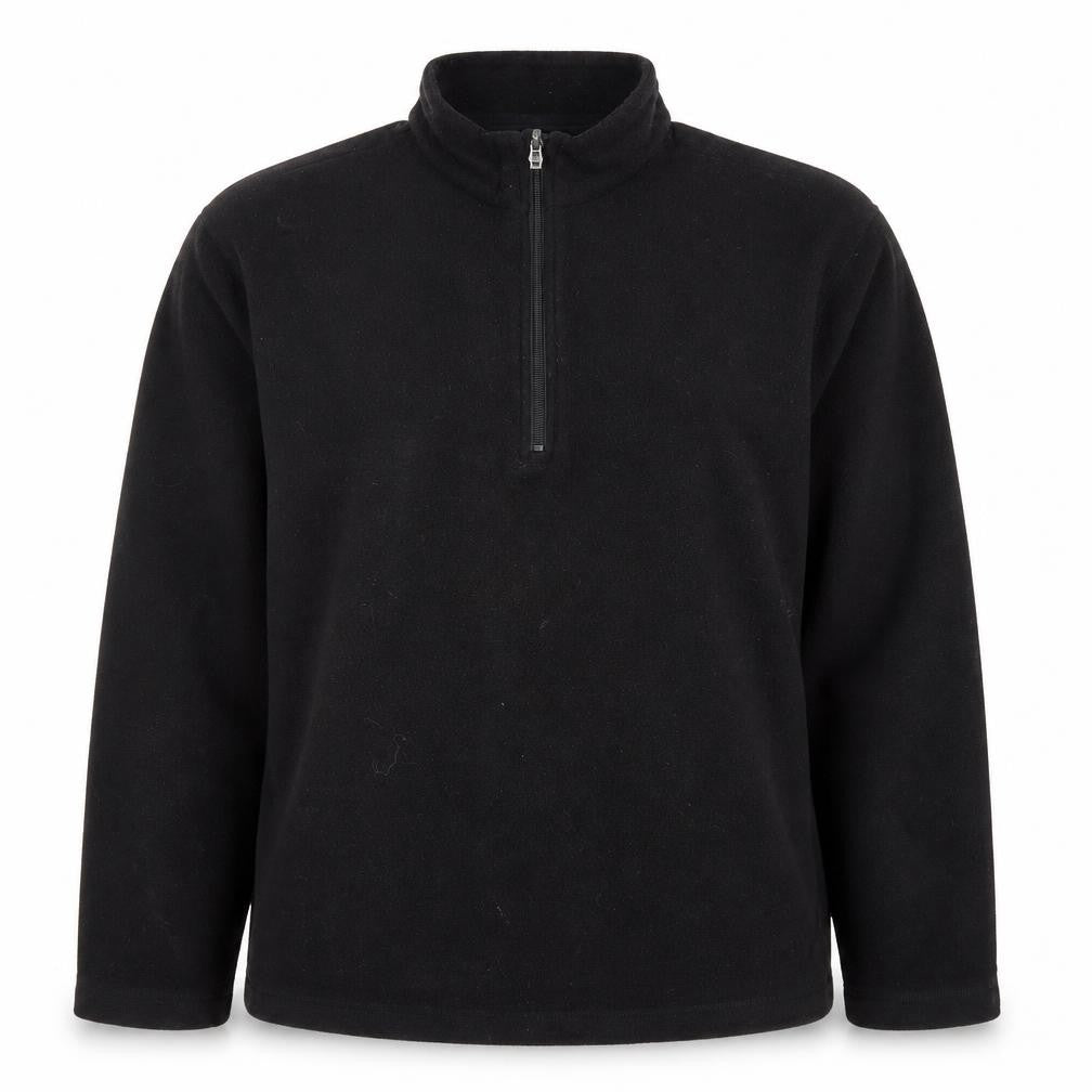 Front view of Marks & Spencer Men's Black Medium Fleece Sweatshirt
