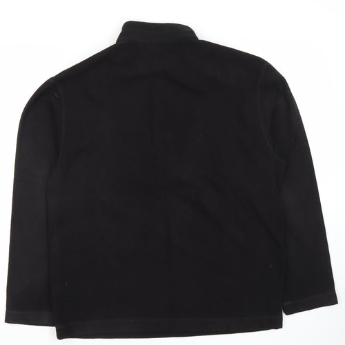 Marks and Spencer Men's Black Medium Fleece Sweatshirt