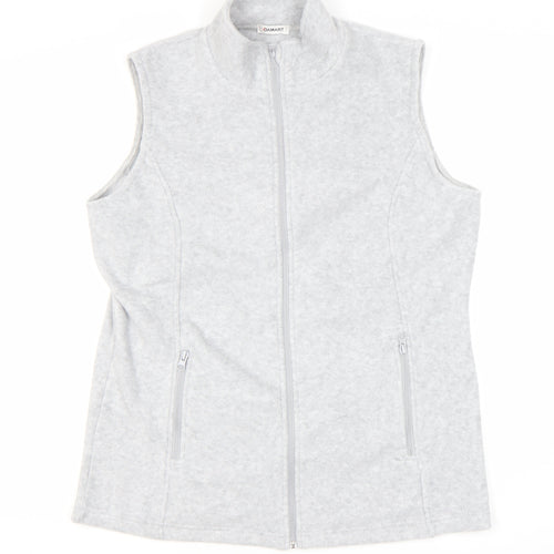 Damart Women's Grey Fleece Waistcoat Size 10/12