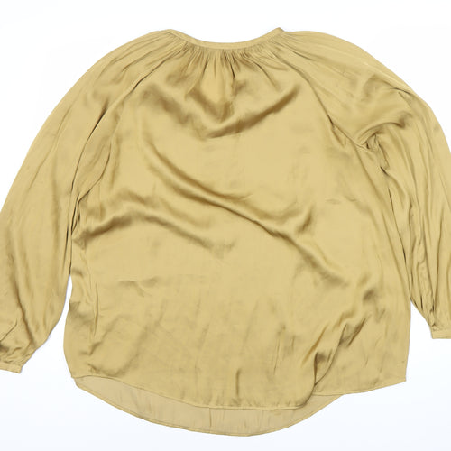 Marks and Spencer Women's Beige Tunic Blouse Size 14