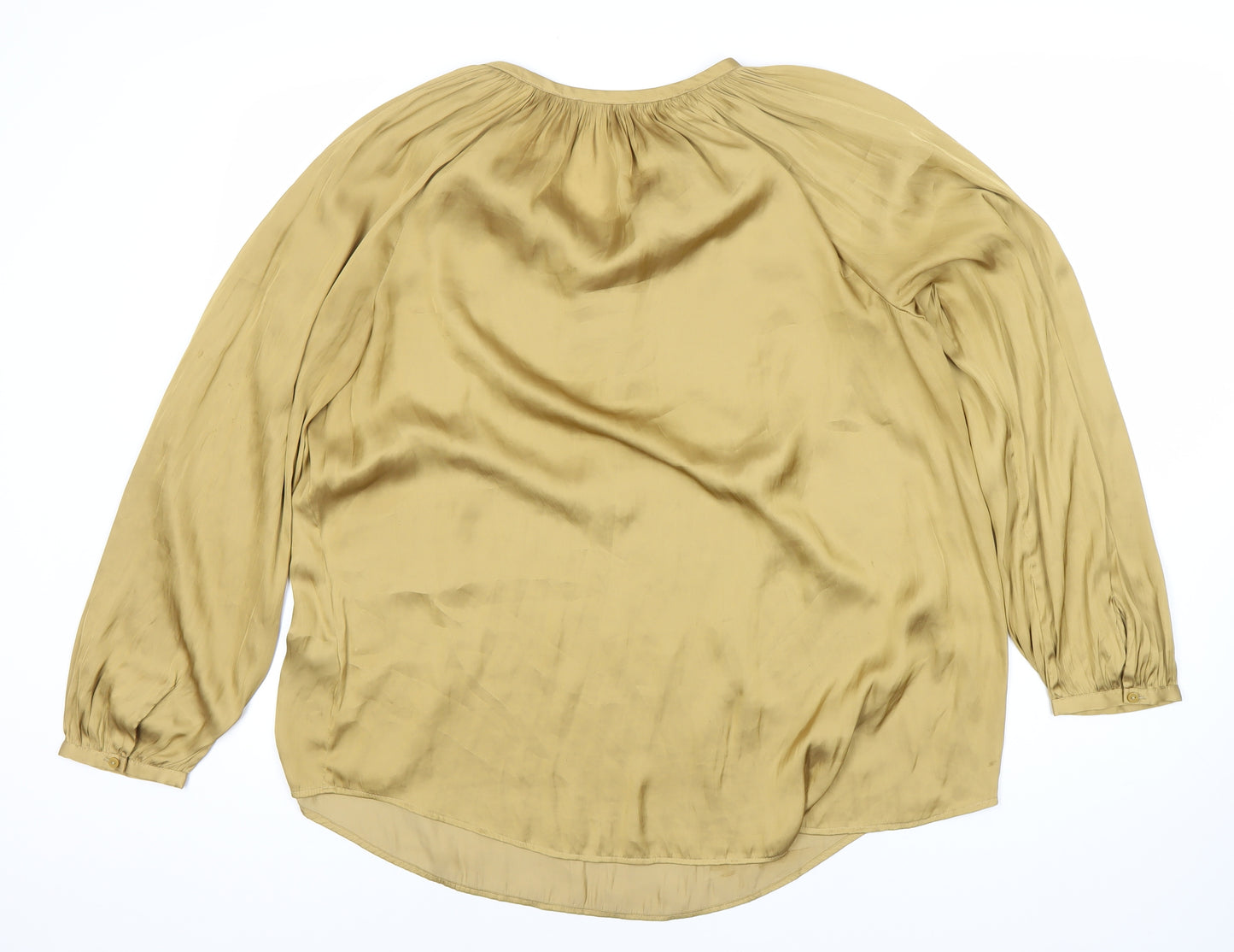Marks and Spencer Women's Beige Tunic Blouse Size 14