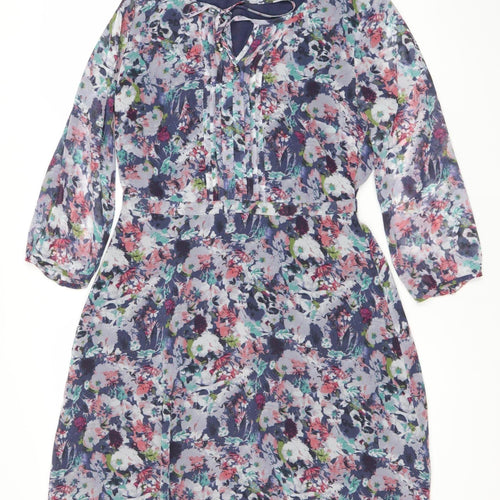 Marks and Spencer Women's Floral Dress - Size 8