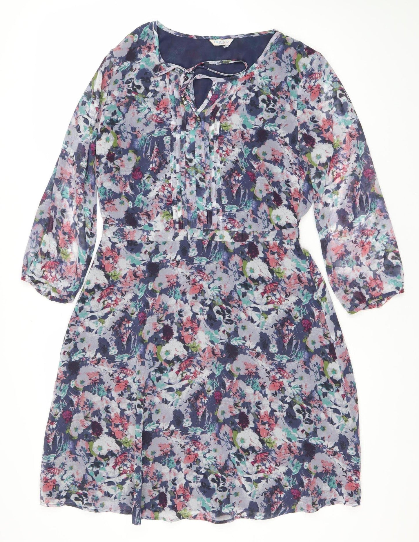 Marks and Spencer Women's Floral Dress - Size 8