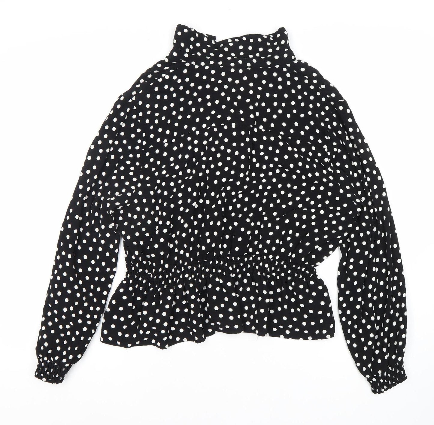 Marks and Spencer Women's Black Polka Dot Blouse Size 18