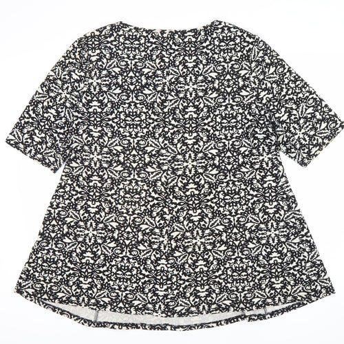 Bonmarche Women's Black Floral Tunic Size 20