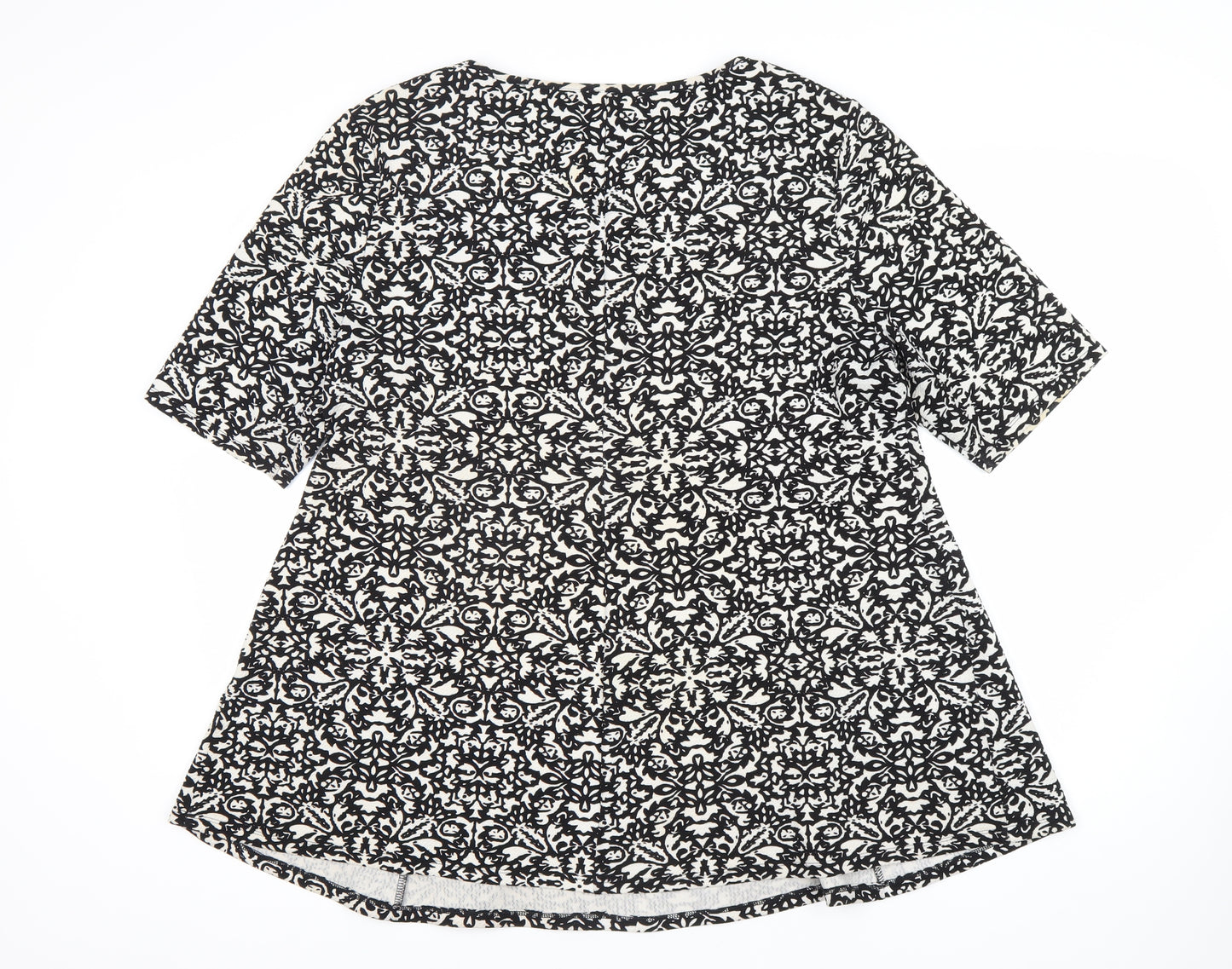 Bonmarche Women's Black Floral Tunic Size 20