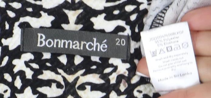 Bonmarche Women's Black Floral Tunic Size 20