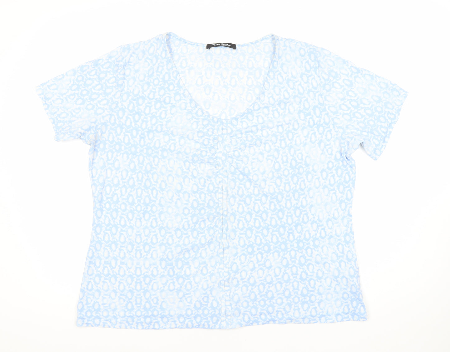Randy Berry Women's Blue Animal Print T-Shirt