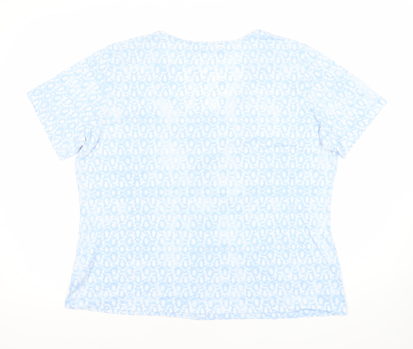 Randy Berry Women's Blue Animal Print T-Shirt