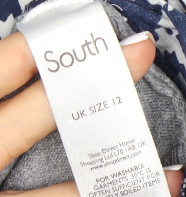 South Women's Grey Cardigan UK Size 12 Cotton
