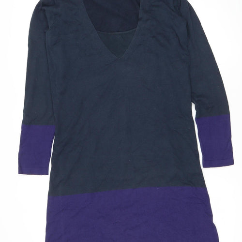 Colline Women's Blue Colourblock Shift Dress, Size 12