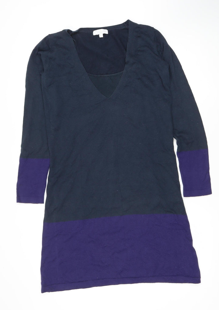 Colline Women's Blue Colourblock Shift Dress, Size 12