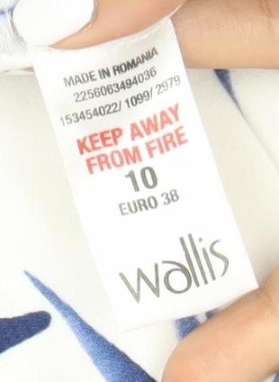 Wallis Women's Blue Floral A-Line Dress Size 10