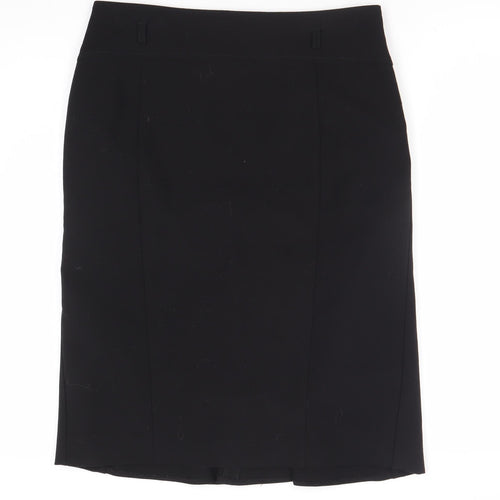 Principles Black Pleated Knee Length Skirt, Size 10