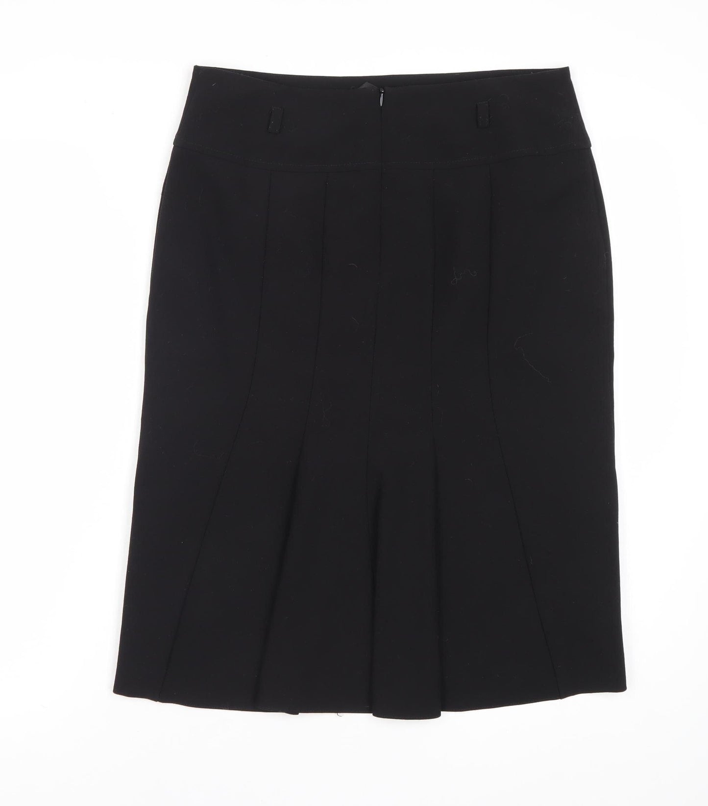 Principles Black Pleated Knee Length Skirt, Size 10