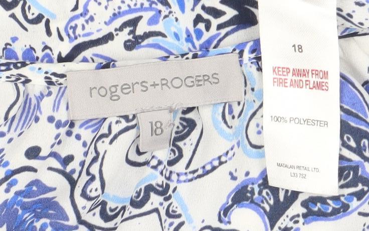Rogers + Rogers Women's Paisley Long Sleeve Blouse