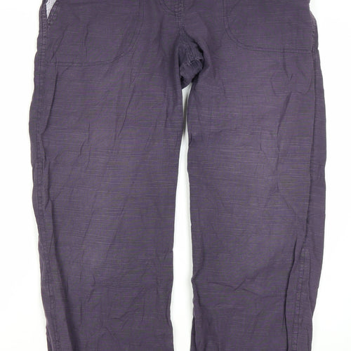 Nomads Women's Purple Straight Trousers Size 12