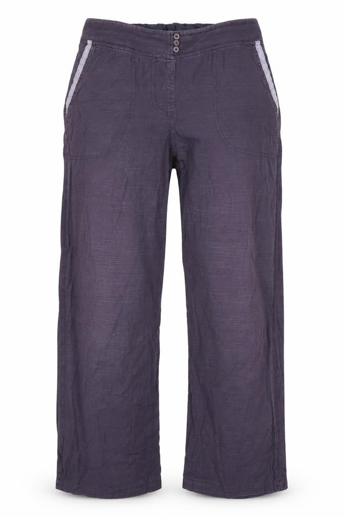 Front view of Nomads Women's Purple Straight Trousers, size 12