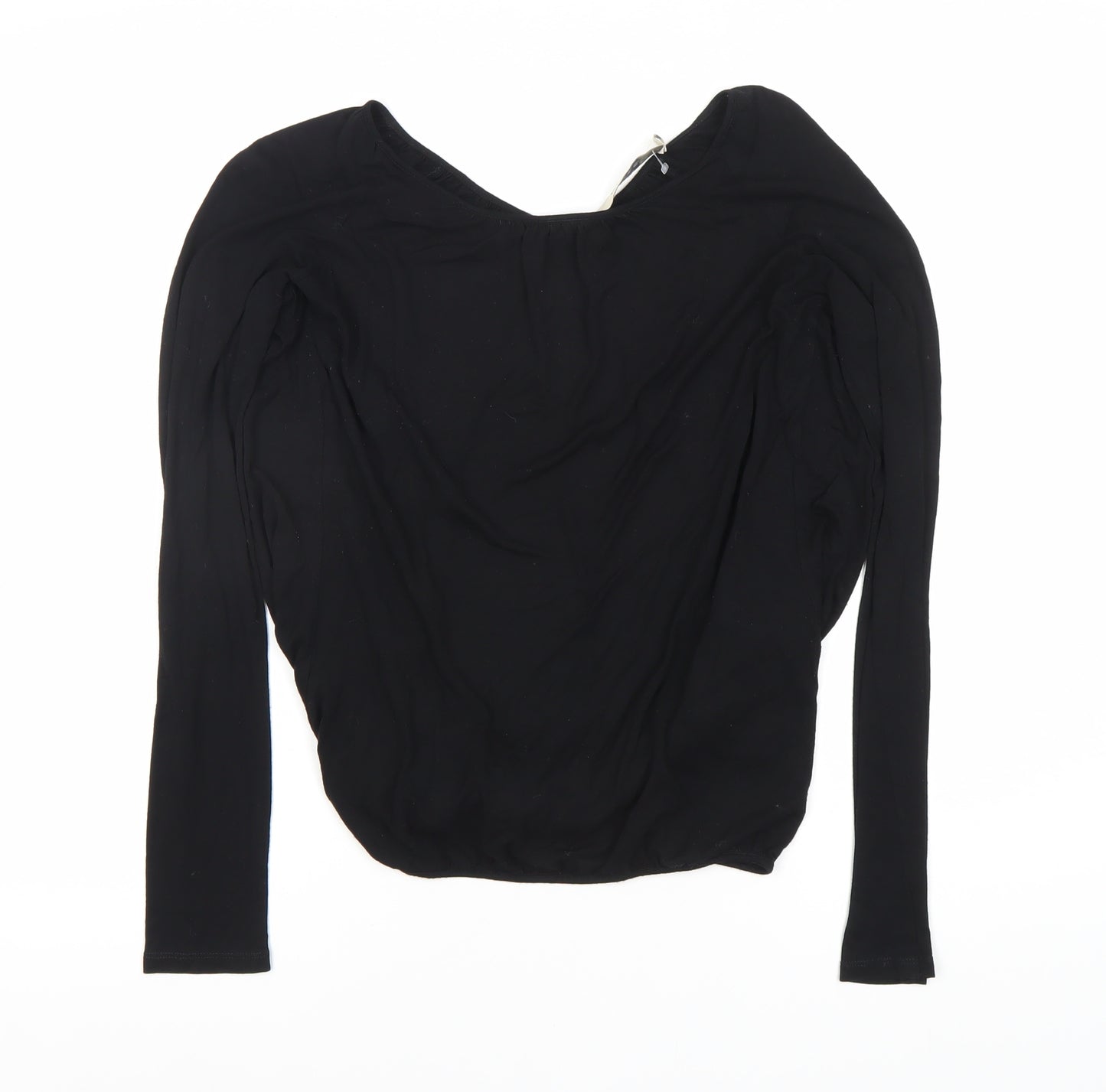 Reiss Women's Black XS Long Sleeve Top