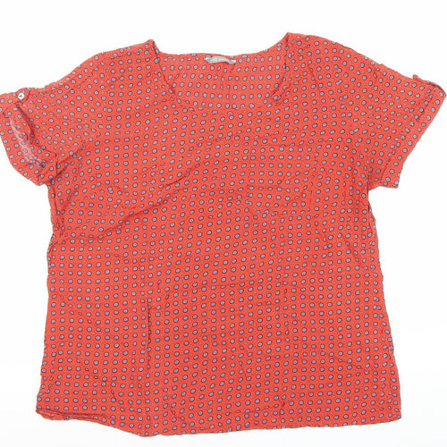 Marks and Spencer Red Women's Blouse UK Size 14