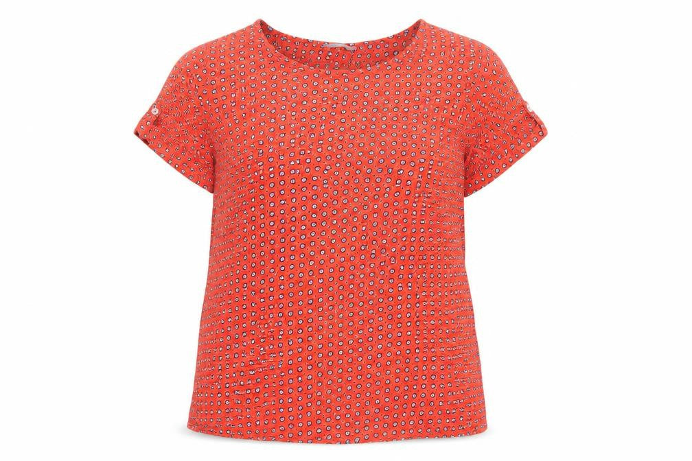 Front view of Marks & Spencer Red Women's Blouse UK, size 14
