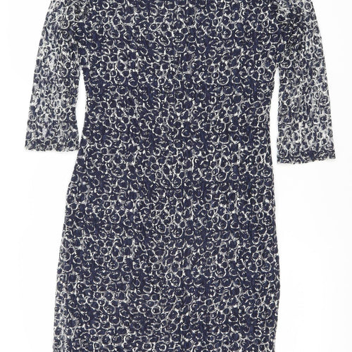 Marks and Spencer Women's Blue Sheath Dress Size 14