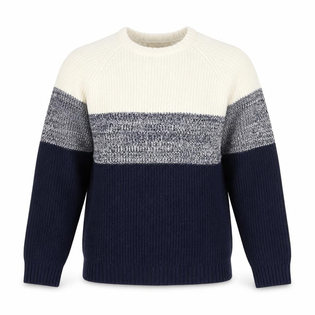 Front view of River Island Men's XL Blue jumper