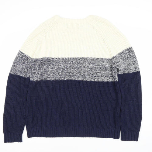 River Island Men's XL Blue Pullover Jumper