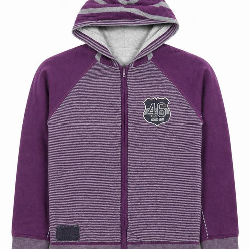 Benetton Boys Purple Full Zip Hoodie 11-12 Years