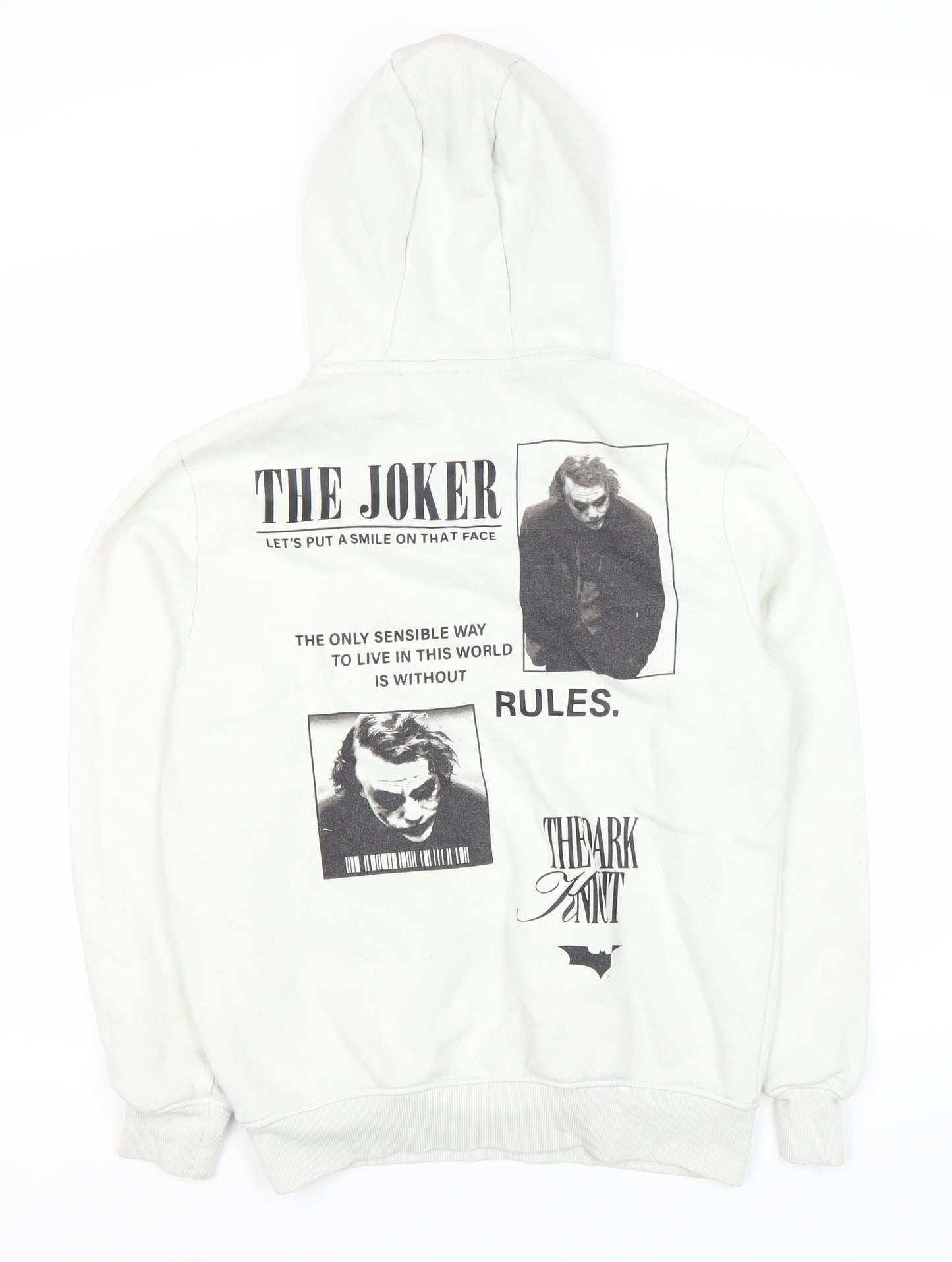 The Dark Knight Trilogy Unisex White XS Hoodie