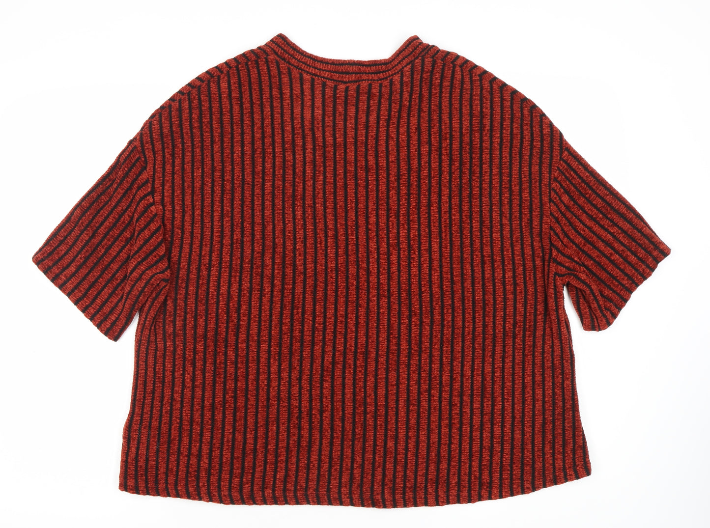 Marks and Spencer Women's Brown Striped Top Size 20