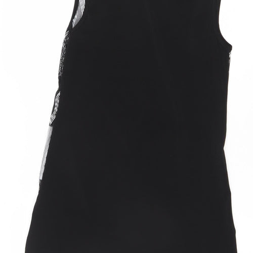 New Collection Italy Women's Black Geometric Casual Dress
