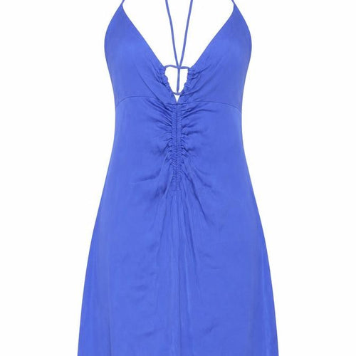 Zara Women Blue Halter Slip Dress Size 12