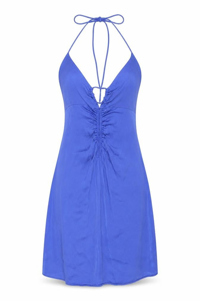 Zara Women Blue Halter Slip Dress Size 12