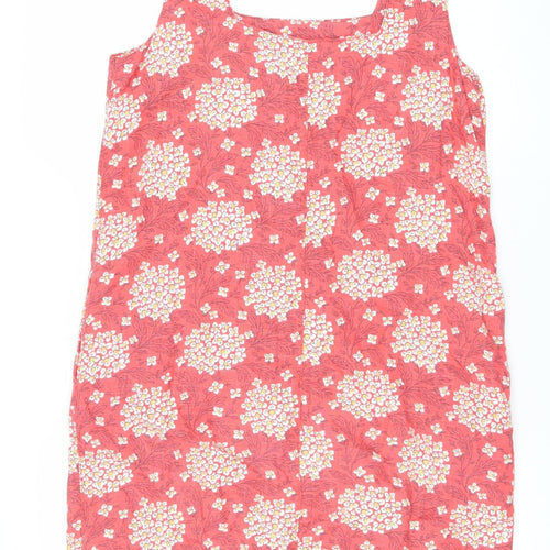 Next Women's Red Floral Sleeveless Dress Size 12