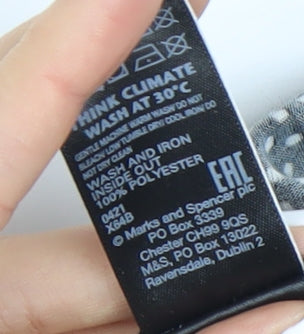 Marks and Spencer Black Polka Dot Top - Size 14