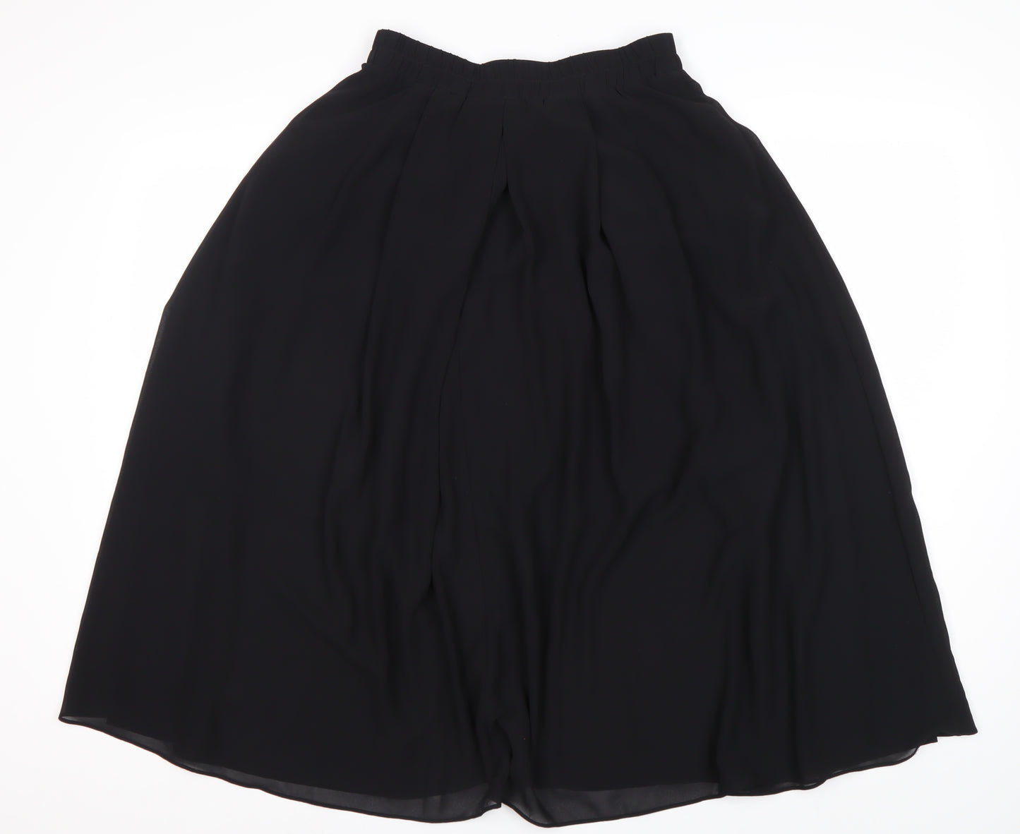 Hush Women's Black Midi Skirt with Elastic Waist