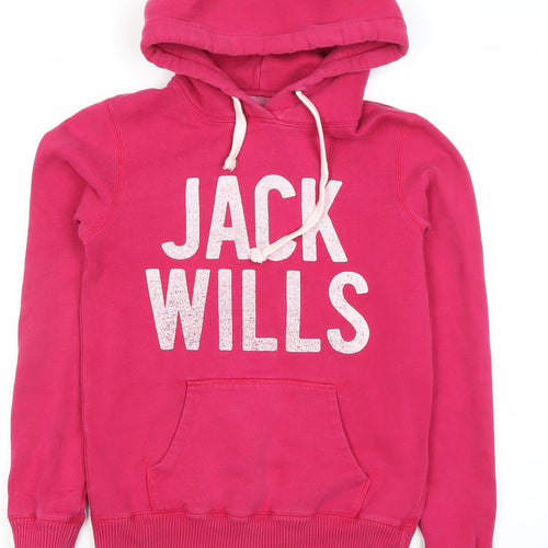 Jack Wills Pink Women's Hoodie Size 8