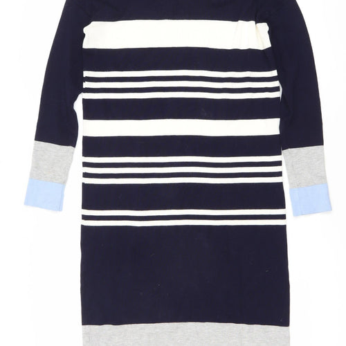 Oliver Bonas Women's Striped Knit Dress, Size 8, Multicoloured