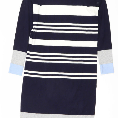 Oliver Bonas Women's Striped Knit Dress, Size 8, Multicoloured